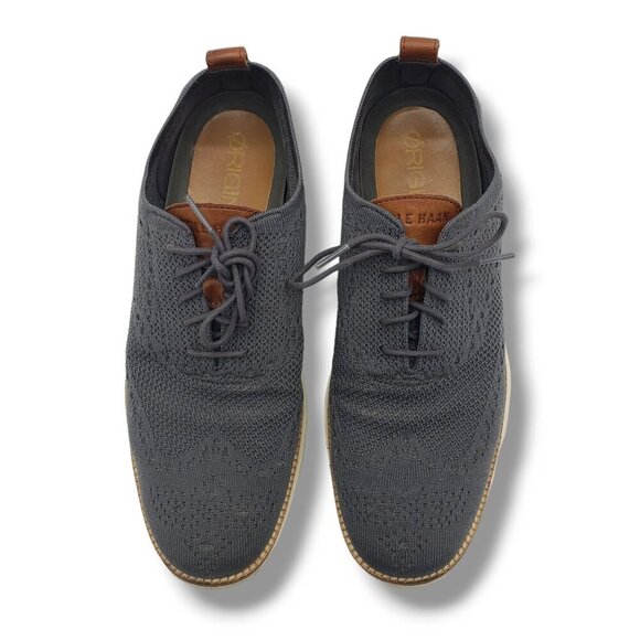 Cole Haan ØriginalGrand Stitchlite Wingtip Oxford Sneakers Mens 10 Grey C27961 - Picture 7 of 9